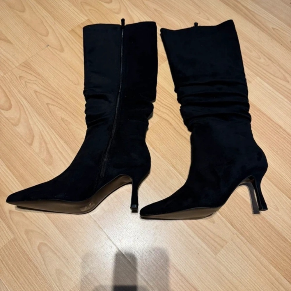 Boots Elegant Black Heeled Boots